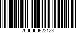 Código de barras (EAN, GTIN, SKU, ISBN): '7900000523123'
