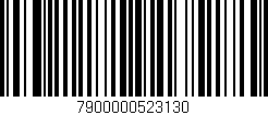 Código de barras (EAN, GTIN, SKU, ISBN): '7900000523130'