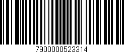 Código de barras (EAN, GTIN, SKU, ISBN): '7900000523314'