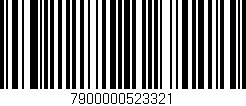 Código de barras (EAN, GTIN, SKU, ISBN): '7900000523321'