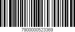 Código de barras (EAN, GTIN, SKU, ISBN): '7900000523369'