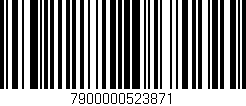 Código de barras (EAN, GTIN, SKU, ISBN): '7900000523871'