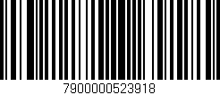 Código de barras (EAN, GTIN, SKU, ISBN): '7900000523918'
