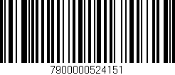 Código de barras (EAN, GTIN, SKU, ISBN): '7900000524151'