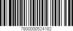 Código de barras (EAN, GTIN, SKU, ISBN): '7900000524182'