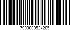 Código de barras (EAN, GTIN, SKU, ISBN): '7900000524205'