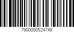 Código de barras (EAN, GTIN, SKU, ISBN): '7900000524748'
