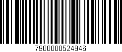 Código de barras (EAN, GTIN, SKU, ISBN): '7900000524946'