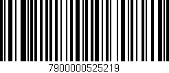 Código de barras (EAN, GTIN, SKU, ISBN): '7900000525219'