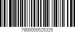 Código de barras (EAN, GTIN, SKU, ISBN): '7900000525325'