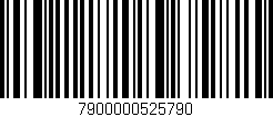 Código de barras (EAN, GTIN, SKU, ISBN): '7900000525790'