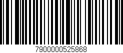Código de barras (EAN, GTIN, SKU, ISBN): '7900000525868'