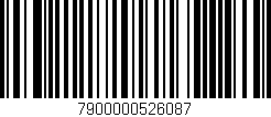 Código de barras (EAN, GTIN, SKU, ISBN): '7900000526087'