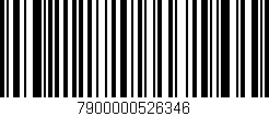 Código de barras (EAN, GTIN, SKU, ISBN): '7900000526346'