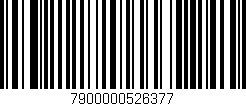 Código de barras (EAN, GTIN, SKU, ISBN): '7900000526377'