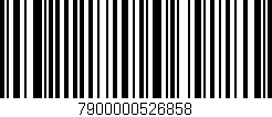 Código de barras (EAN, GTIN, SKU, ISBN): '7900000526858'