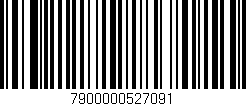 Código de barras (EAN, GTIN, SKU, ISBN): '7900000527091'