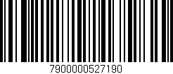 Código de barras (EAN, GTIN, SKU, ISBN): '7900000527190'