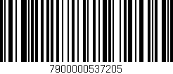 Código de barras (EAN, GTIN, SKU, ISBN): '7900000537205'