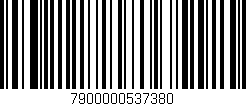Código de barras (EAN, GTIN, SKU, ISBN): '7900000537380'