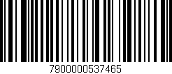 Código de barras (EAN, GTIN, SKU, ISBN): '7900000537465'