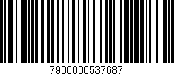 Código de barras (EAN, GTIN, SKU, ISBN): '7900000537687'