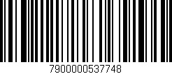 Código de barras (EAN, GTIN, SKU, ISBN): '7900000537748'
