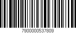 Código de barras (EAN, GTIN, SKU, ISBN): '7900000537809'