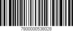 Código de barras (EAN, GTIN, SKU, ISBN): '7900000538028'