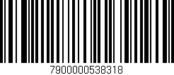 Código de barras (EAN, GTIN, SKU, ISBN): '7900000538318'