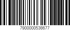 Código de barras (EAN, GTIN, SKU, ISBN): '7900000538677'