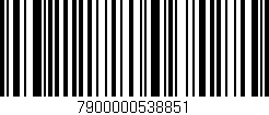 Código de barras (EAN, GTIN, SKU, ISBN): '7900000538851'