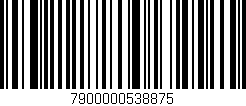 Código de barras (EAN, GTIN, SKU, ISBN): '7900000538875'