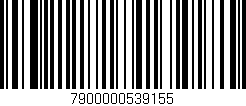 Código de barras (EAN, GTIN, SKU, ISBN): '7900000539155'