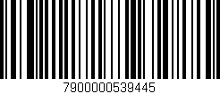 Código de barras (EAN, GTIN, SKU, ISBN): '7900000539445'