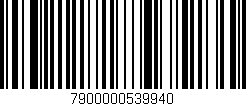 Código de barras (EAN, GTIN, SKU, ISBN): '7900000539940'