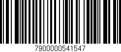 Código de barras (EAN, GTIN, SKU, ISBN): '7900000541547'