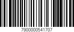 Código de barras (EAN, GTIN, SKU, ISBN): '7900000541707'