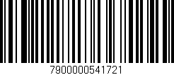 Código de barras (EAN, GTIN, SKU, ISBN): '7900000541721'