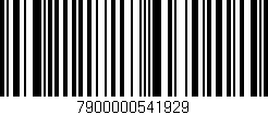 Código de barras (EAN, GTIN, SKU, ISBN): '7900000541929'