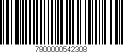 Código de barras (EAN, GTIN, SKU, ISBN): '7900000542308'