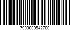 Código de barras (EAN, GTIN, SKU, ISBN): '7900000542780'