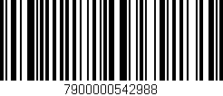 Código de barras (EAN, GTIN, SKU, ISBN): '7900000542988'