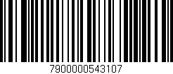 Código de barras (EAN, GTIN, SKU, ISBN): '7900000543107'