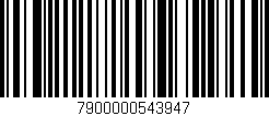 Código de barras (EAN, GTIN, SKU, ISBN): '7900000543947'