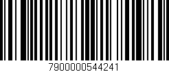 Código de barras (EAN, GTIN, SKU, ISBN): '7900000544241'