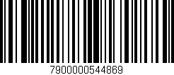 Código de barras (EAN, GTIN, SKU, ISBN): '7900000544869'