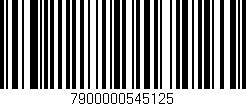 Código de barras (EAN, GTIN, SKU, ISBN): '7900000545125'