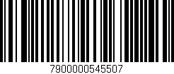 Código de barras (EAN, GTIN, SKU, ISBN): '7900000545507'