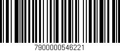 Código de barras (EAN, GTIN, SKU, ISBN): '7900000546221'